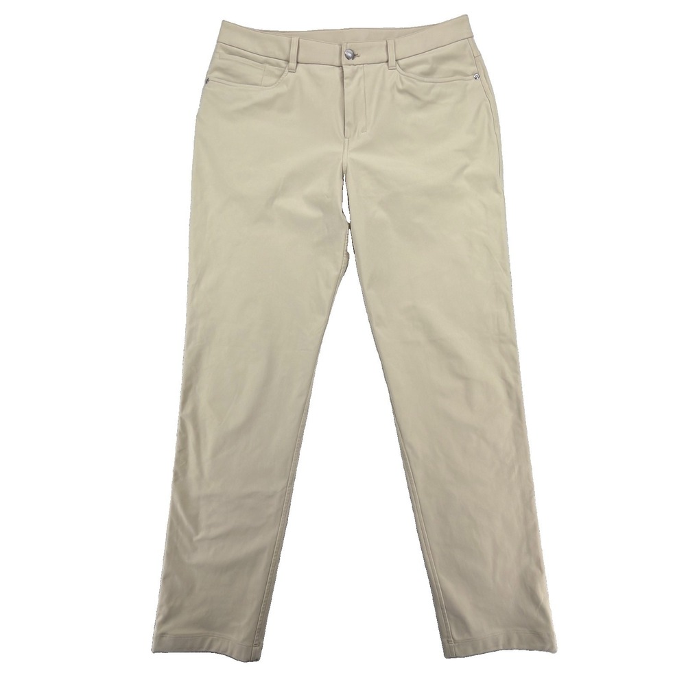 Lululemon ABC Classic Fit Pants Mens 34x31 Warpstreme Khaki Tan LM5AQ9S